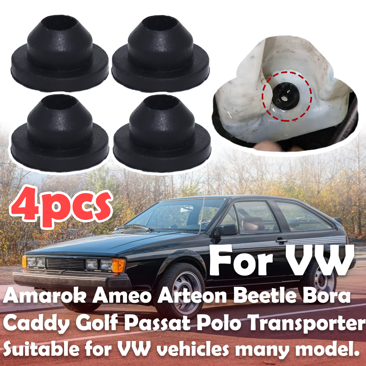 Gasket Mount Kit - VW 파사트 샤란용 윈드 스크린 와셔