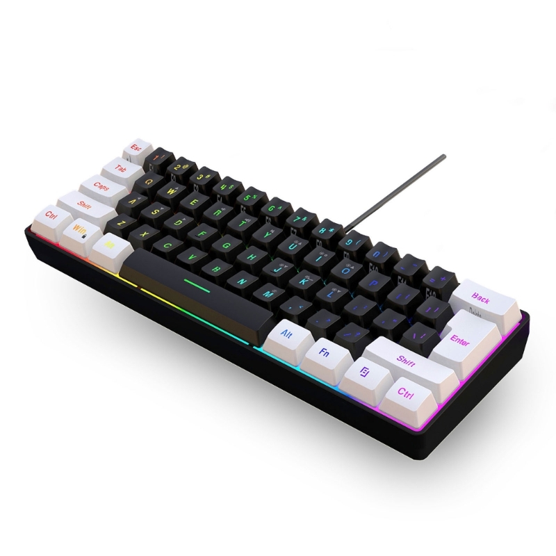 Gaming Keyboard Half - USB 유선 게임용 키보드, PC 및