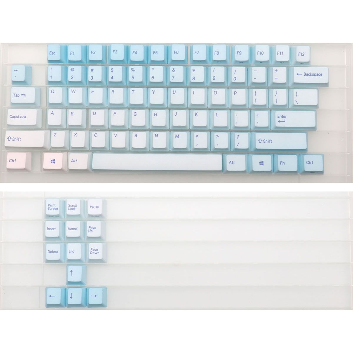 Keyboard Gaming Blue Switch - 87 키 프로스트 블루 키캡 체리