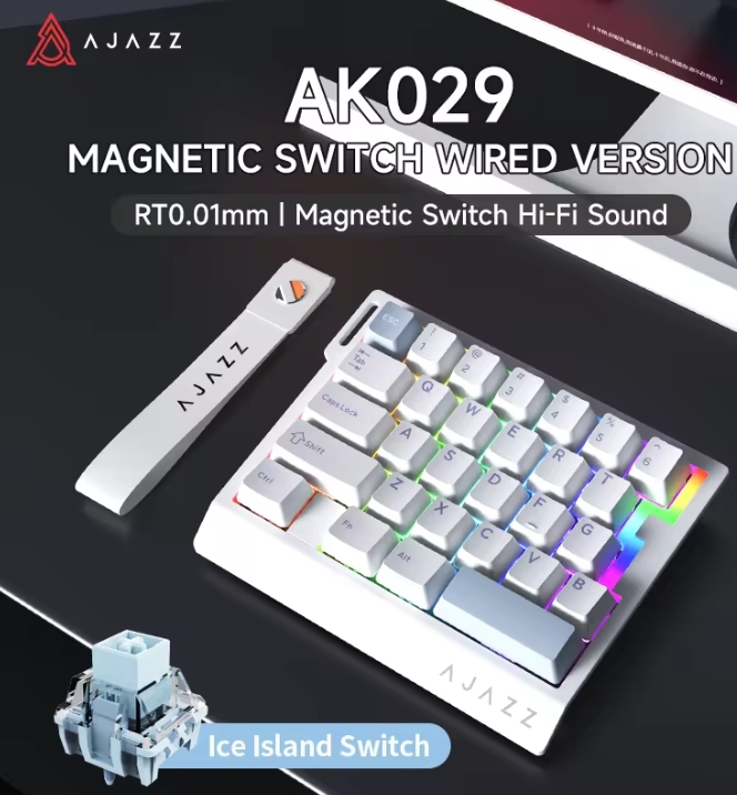 Gaming Keyboard Mini - AK029 유선 한손 게이밍 키보드 HE