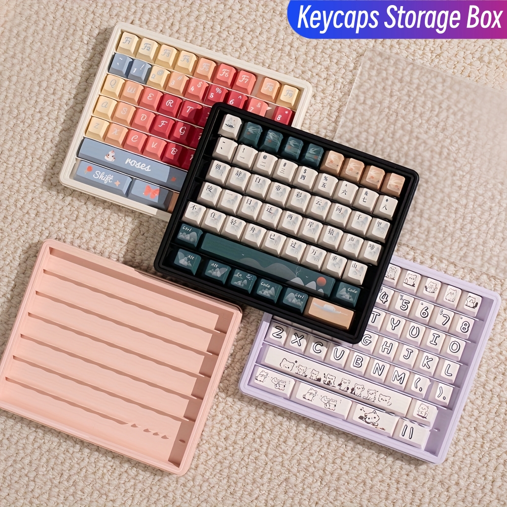 Mechanical Switch Tester - 키보드 키캡 보관 케이스용 검정색 흰색