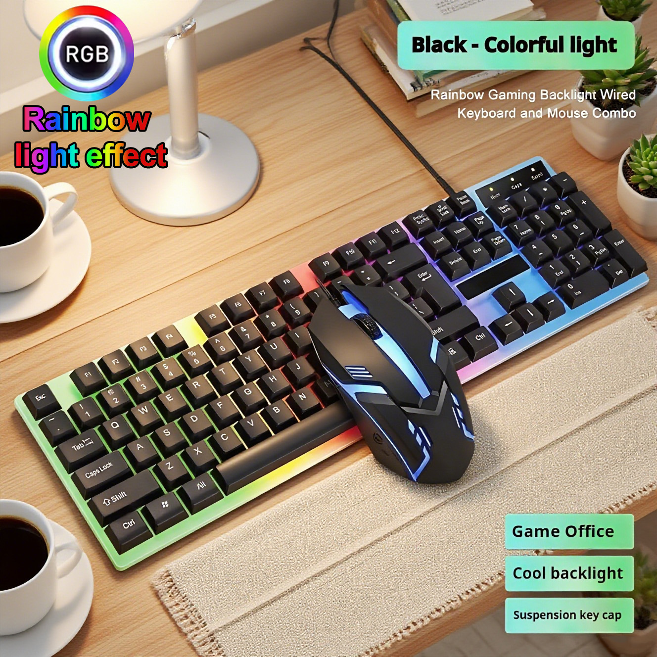 Gaming Keyboard Mouse And Headset Combo - 새롭게 출시된 HOT 게임 오피스 유니버설