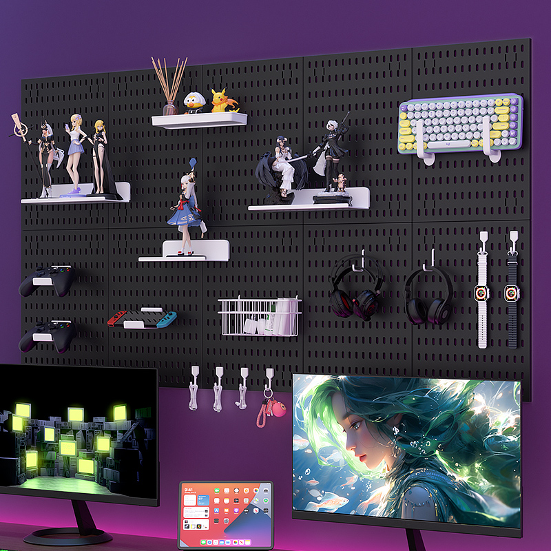 Gaming Keyboard And Mouse - 게임용 접착식 페그보드 선반 – 드릴
