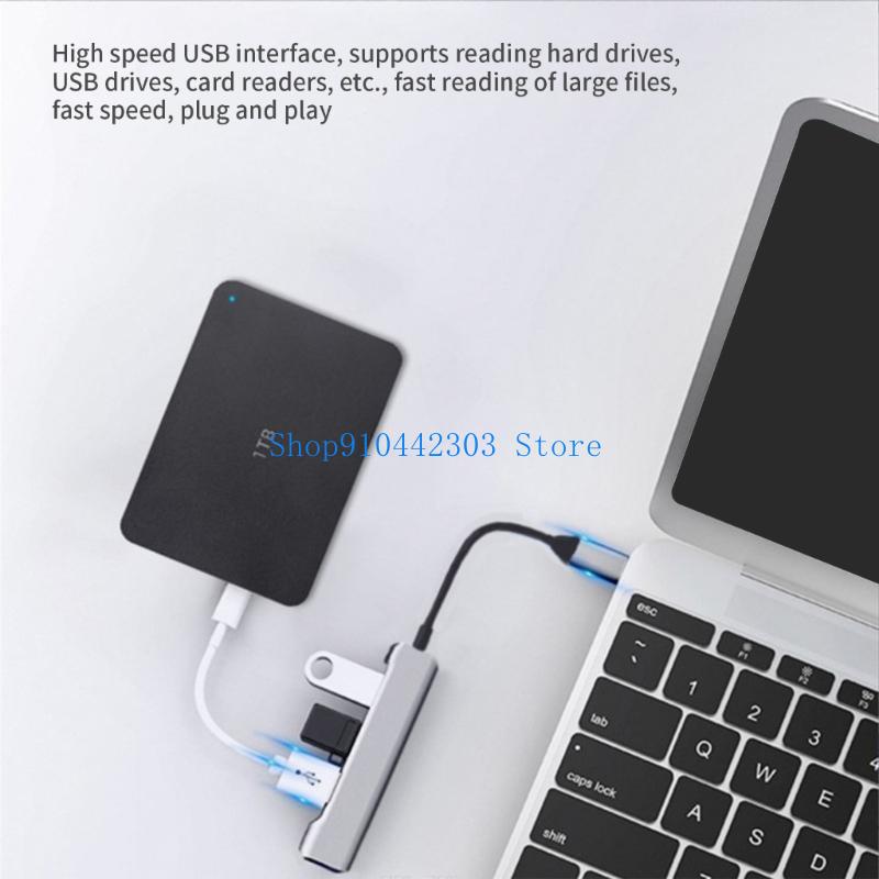 Gaming Keyboard Splitter - 652F USB C/USB 허브 4 포트
