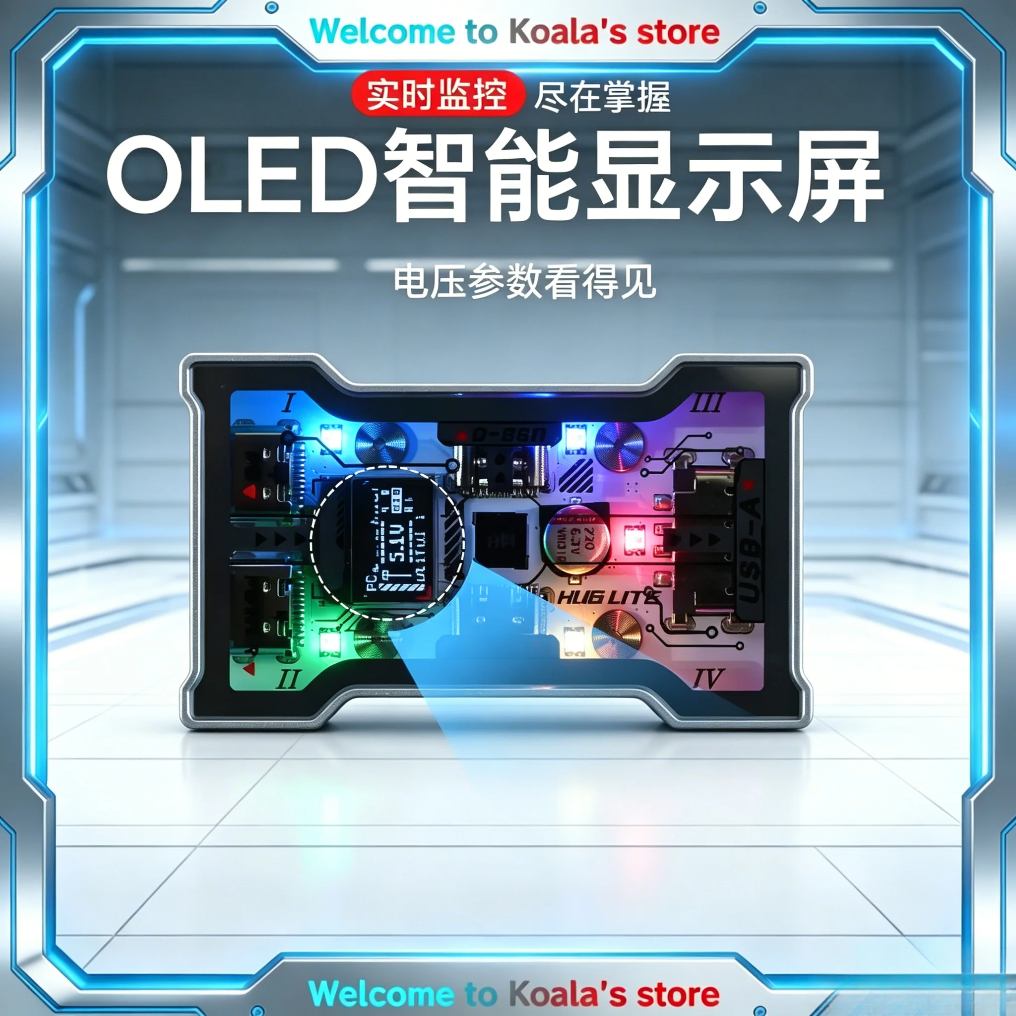 Gaming Keyboard Splitter - HMHUB HUBLite U 다기능 USB 허브