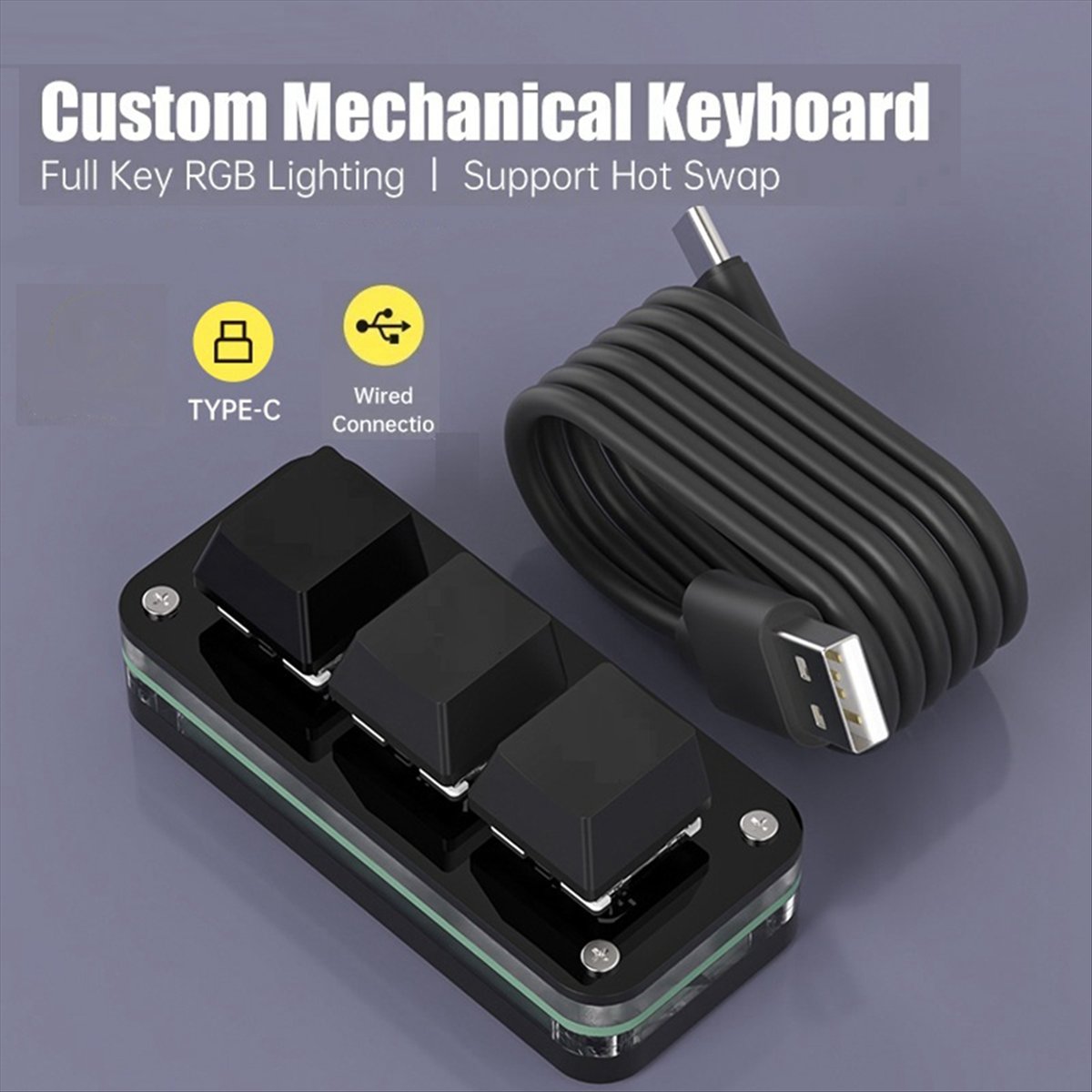 Gaming Keyboard Mini - doyou 3키 매크로 프로그래밍 포토샵 게임용