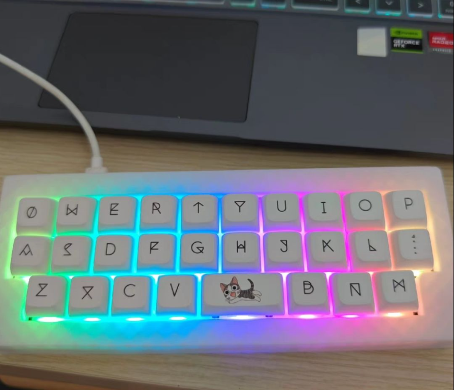 Gaming Keyboard Half - MiFuny Alpha28 미니 키보드 키트 단일