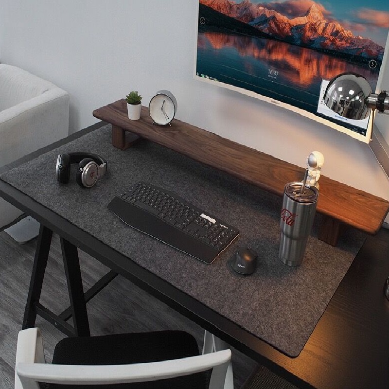 Gaming Keyboard And Mouse - 80cm X 40cm 짙은 회색 대형