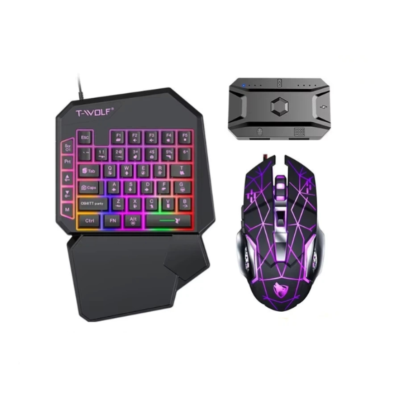 Gaming Keyboard 1 Hand - T-Wolf Tf950 5 in 1 한손
