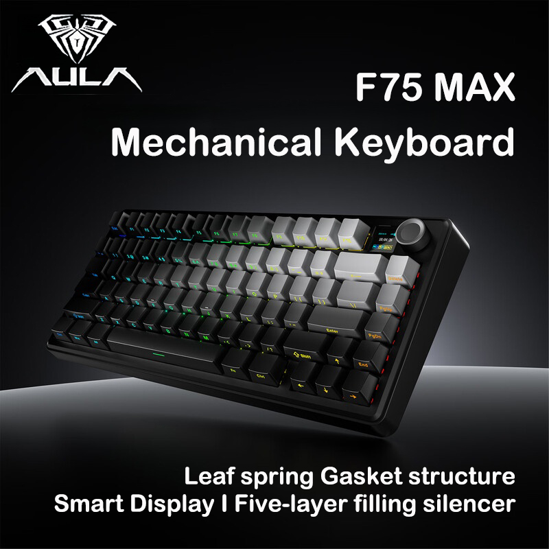 Keyboard Gaming Mac - AULA F75 MAX 75% 트라이 모드