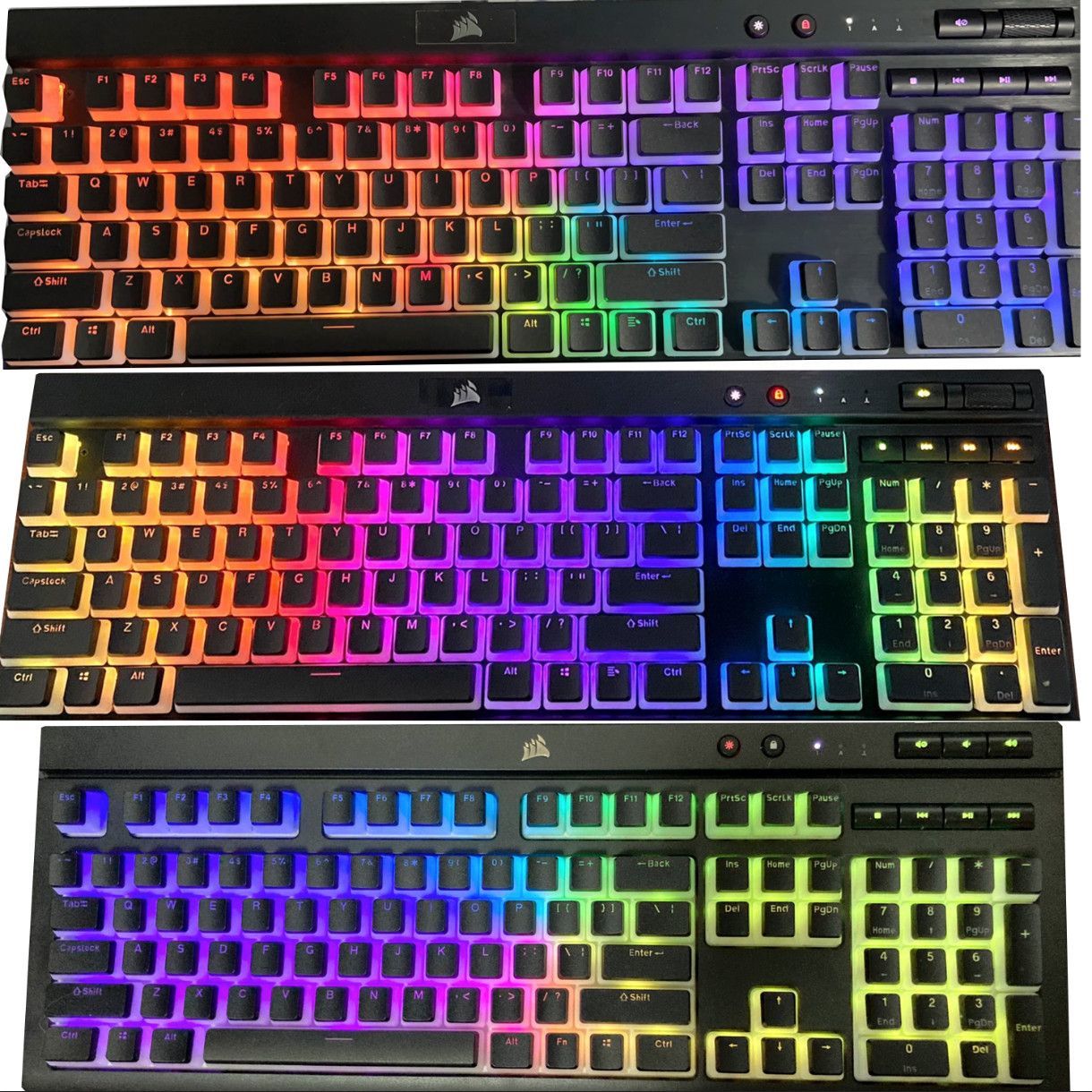 Gaming Keyboard Corsair - 반투명 코르세어 푸딩 키캡 PBT 키캡