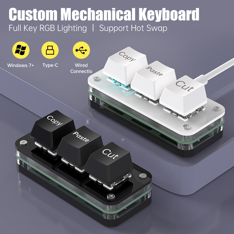 Gaming Keyboard Mini - 3키 매크로 프로그래밍 포토샵 게임용 미니