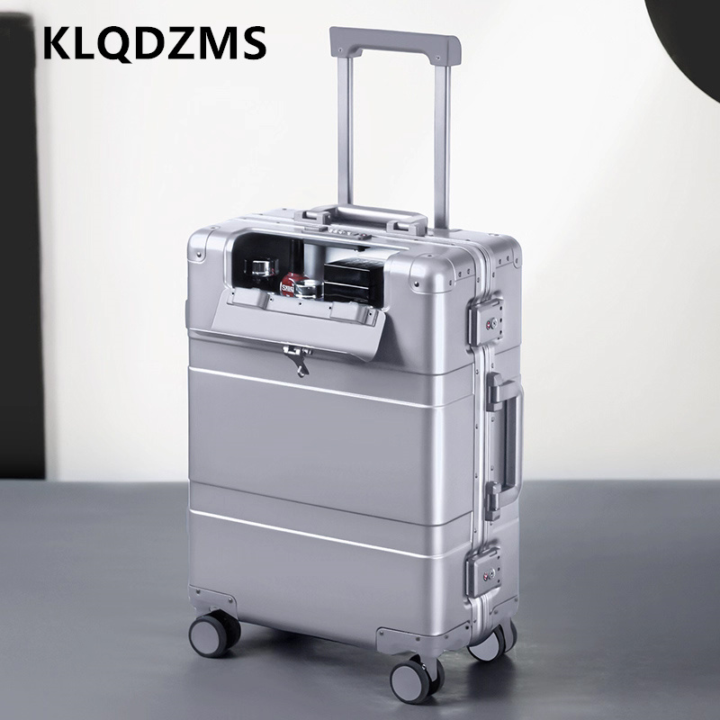 Aluminum Case 65 - KLQDZMS 새로운 20인치24인치28인치 수하물 모든 알루미늄