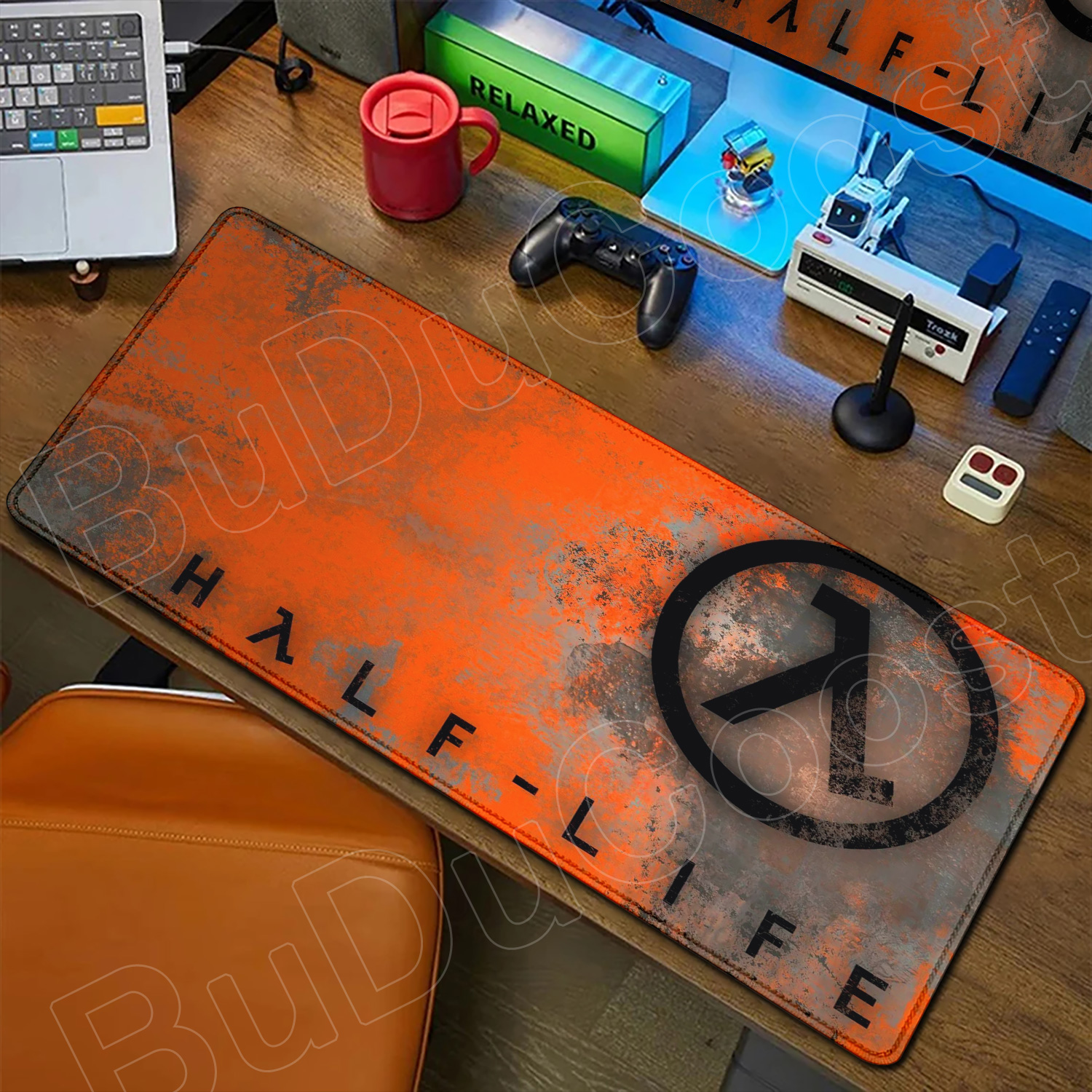 Gaming Keyboard Half - 대형 게임 반감기 로고 마우스 패드