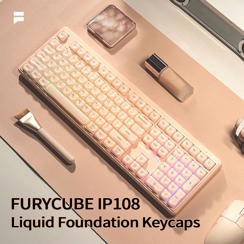 Gaming Keyboard Thocky - IP108 영어 펼치형 리퀴드 키보드 기계식