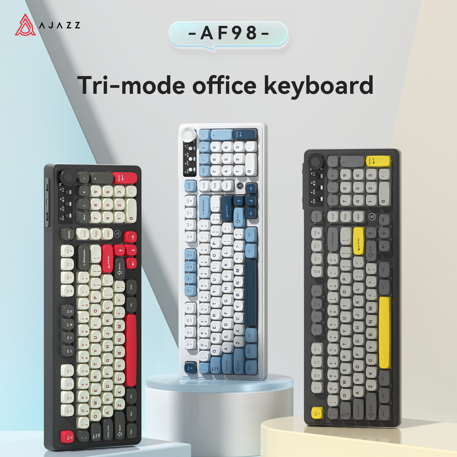 Gaming Keyboard Thocky - AJAZZ AF98 유무선 키보드 기계적 느낌