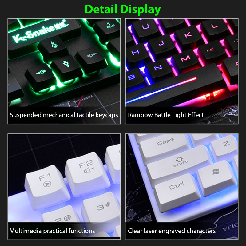 KM320 키보드 및 마우스 세트 방수 발광 게임 백라 - Gaming Keyboard And Mouse Combo 리뷰 및 가격