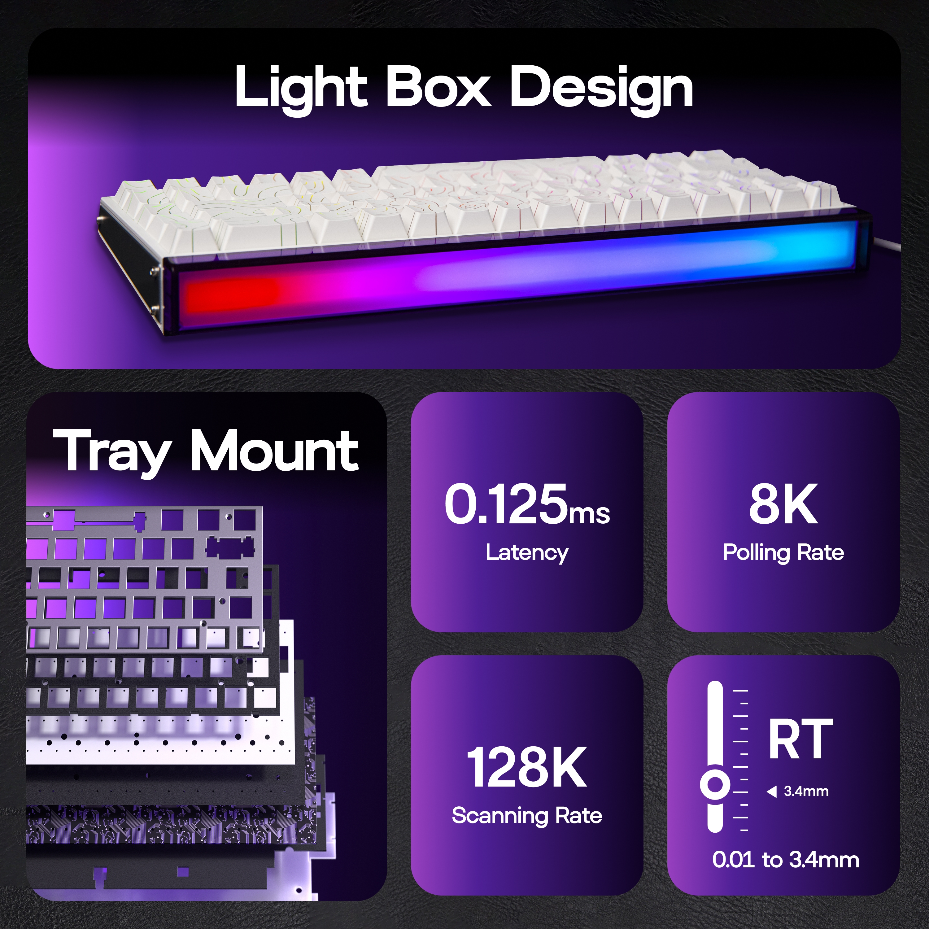 AULA Hero68 HE 65% ANSI US 레이아 - Gaming Keyboard Hall Effect Switches 리뷰 및 가격