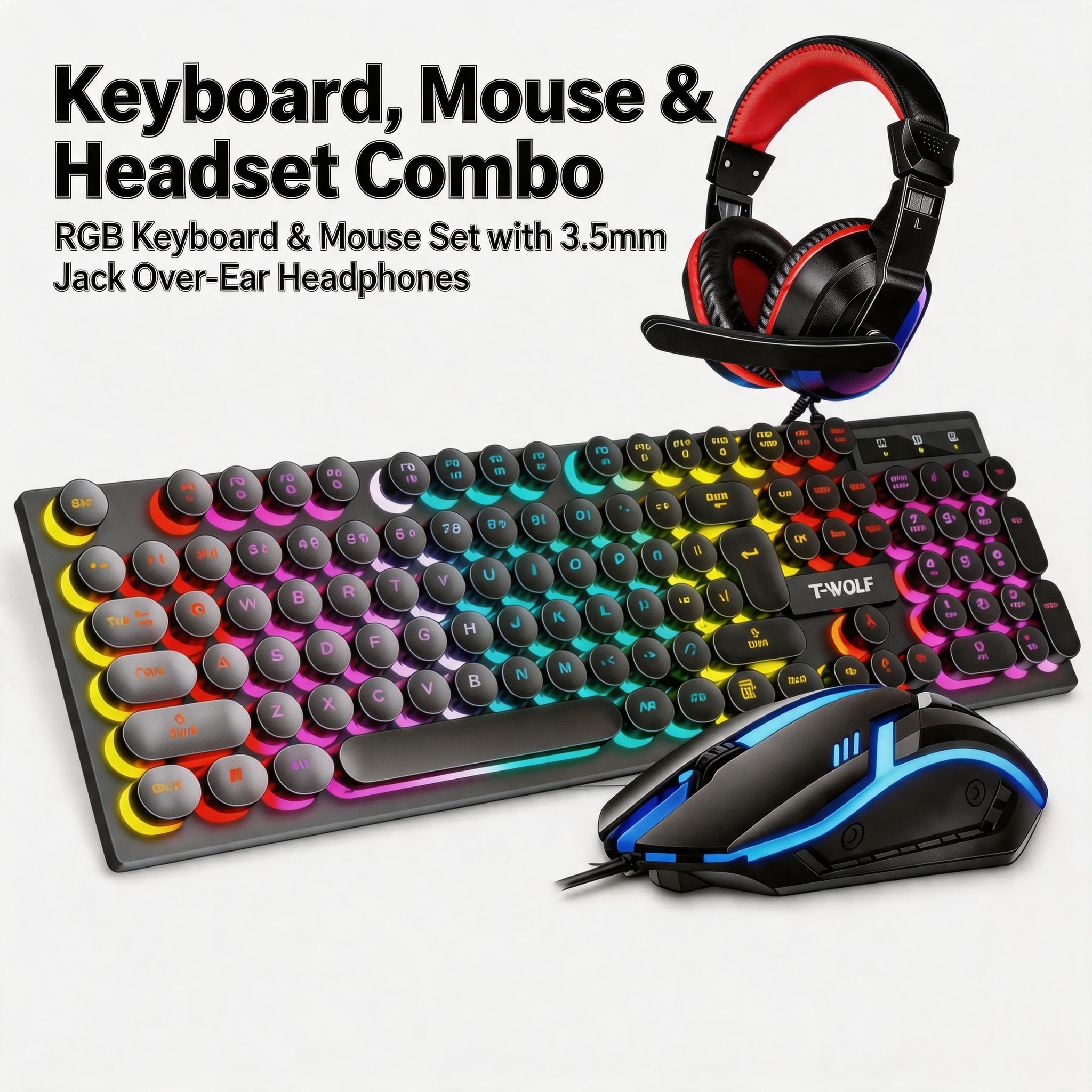 게이밍 키보드 마우스 헤드셋 콤보 유선 3.5mm 레드 - Gaming Keyboard Mouse And Headset Combo 리뷰 및 가격