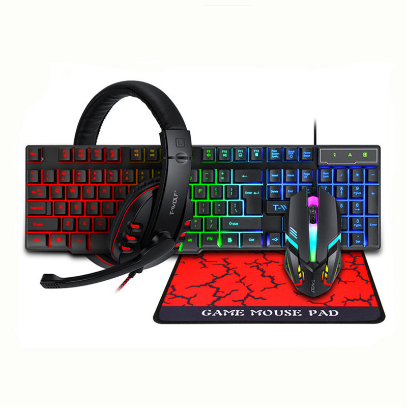 USB 키보드 마우스 콤보 4 in 1 영어 게이밍 유 - Gaming Keyboard Mouse And Headset Combo 리뷰 및 가격