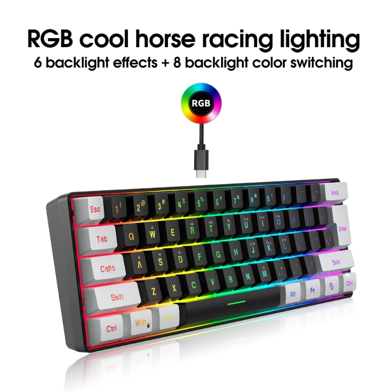 USB 유선 게임용 키보드, PC 및 데스크탑 컴퓨터용 - Gaming Keyboard Half 리뷰 및 가격
