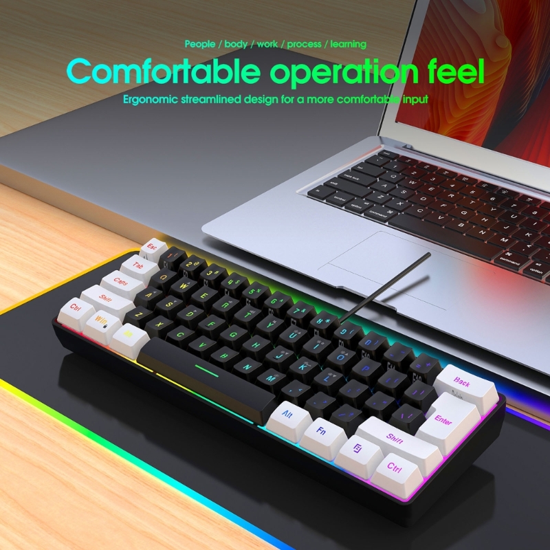 USB 유선 게임용 키보드, PC 및 데스크탑 컴퓨터용 - Gaming Keyboard Half 리뷰 및 가격