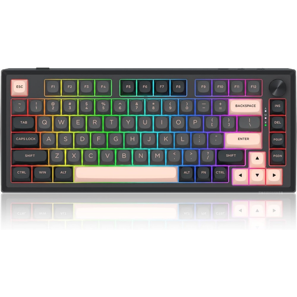 무선 81키 기계식 게이밍 키보드 (알루미늄 보드, 소 - Gaming Keyboard No Noise 리뷰 및 가격