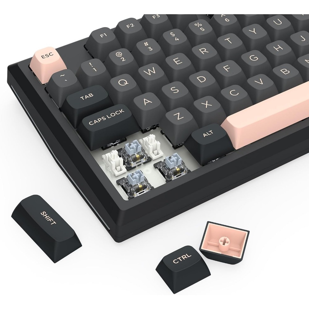 무선 81키 기계식 게이밍 키보드 (알루미늄 보드, 소 - Gaming Keyboard No Noise 리뷰 및 가격