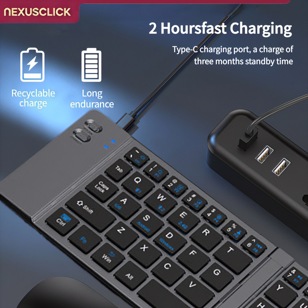 NexusClick 새로운 미니 무선 블루투스 키보드  - Keyboard Gaming Mac 리뷰 및 가격