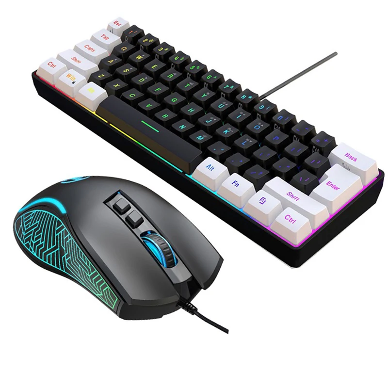 키보드 및 마우스 60% 컴퓨터 게임용 콤보 키트 PC - Gaming Keyboard And Mouse Combo 리뷰 및 가격