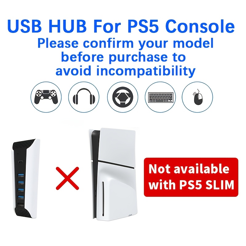 PS5 콘솔용 5 in 1 USB 허브, USB C 스 - Gaming Keyboard Splitter 리뷰 및 가격