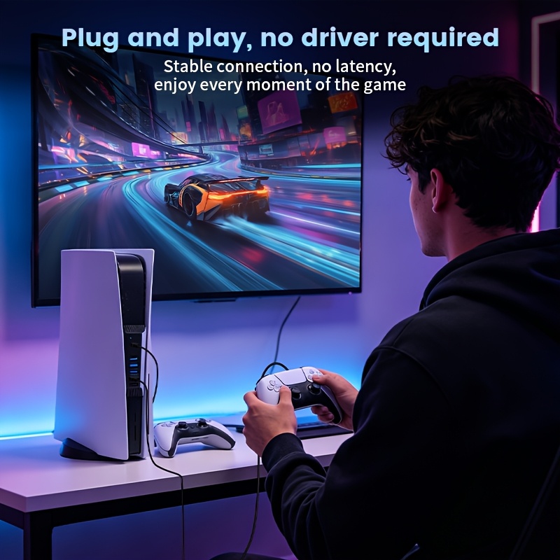 PS5 콘솔용 5 in 1 USB 허브, USB C 스 - Gaming Keyboard Splitter 리뷰 및 가격