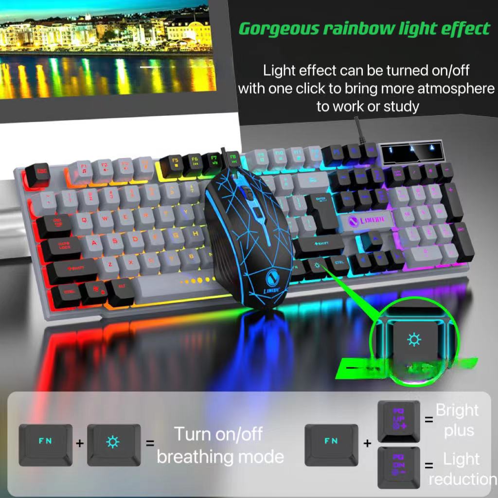 게이밍 트라이컬러 콤보: 무소음 메카닉 느낌 멤브레인  - Gaming Keyboard Mouse And Headset Combo 리뷰 및 가격