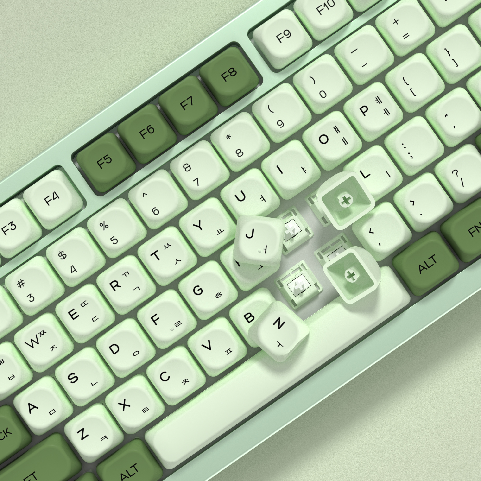 KBDiy Matcha 한국어 키 캡 녹색 MAC IS - Keyboard Gaming Mac 리뷰 및 가격