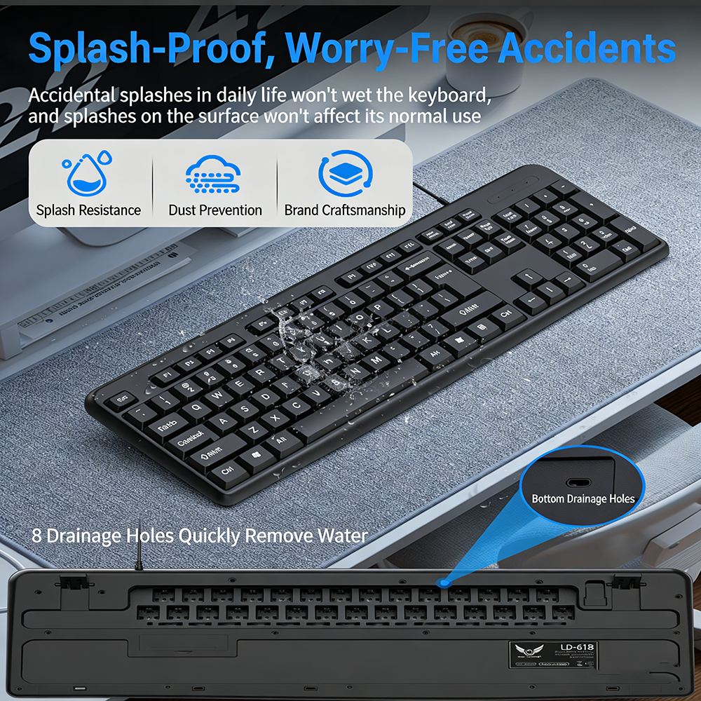 KEBIDUMEI USB 유선 키보드 104키 표준 키 - Keyboard Gaming Mac 리뷰 및 가격