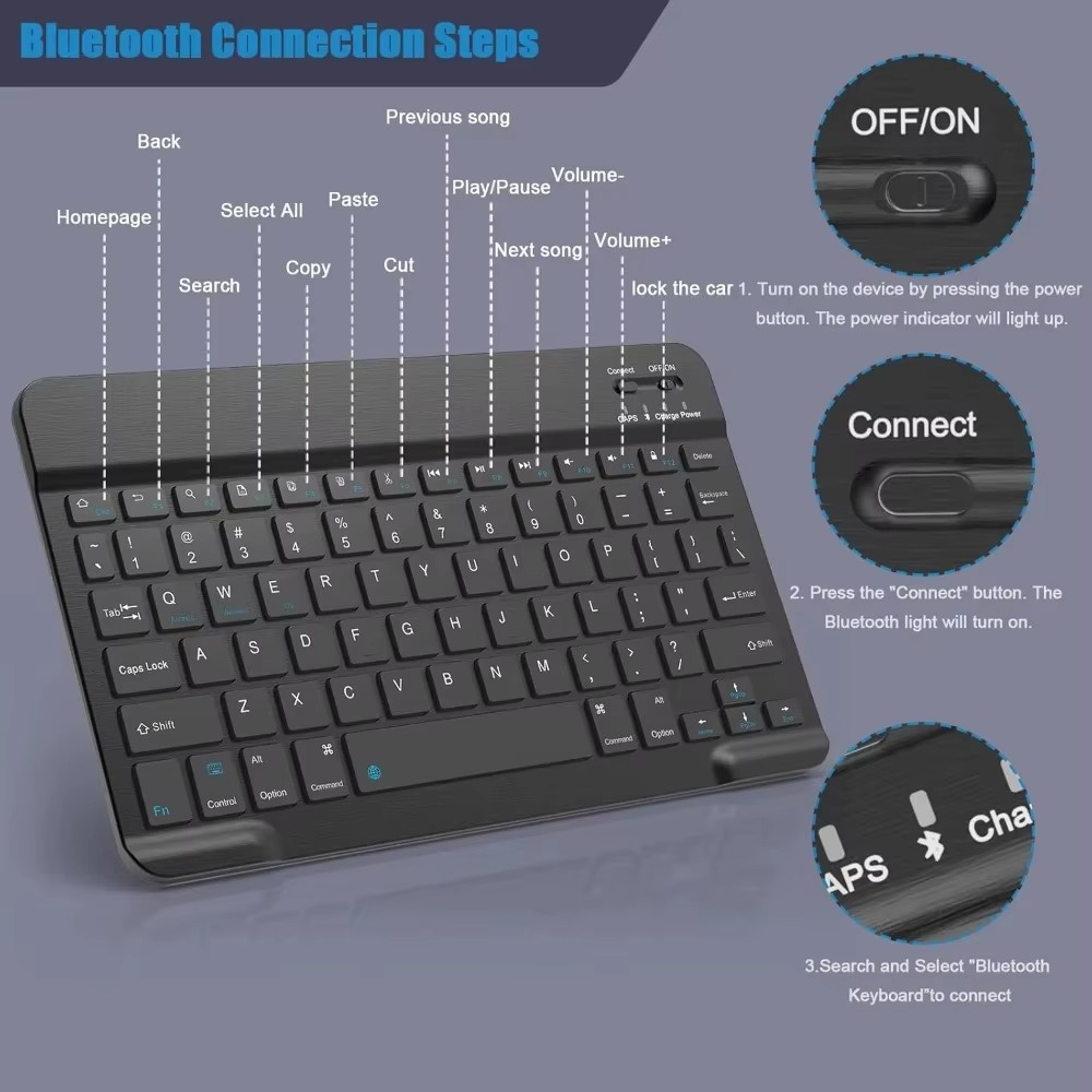 블루투스 5.0 무선 키보드 200mAh 충전식 무소음 - Gaming Keyboard Mini 리뷰 및 가격