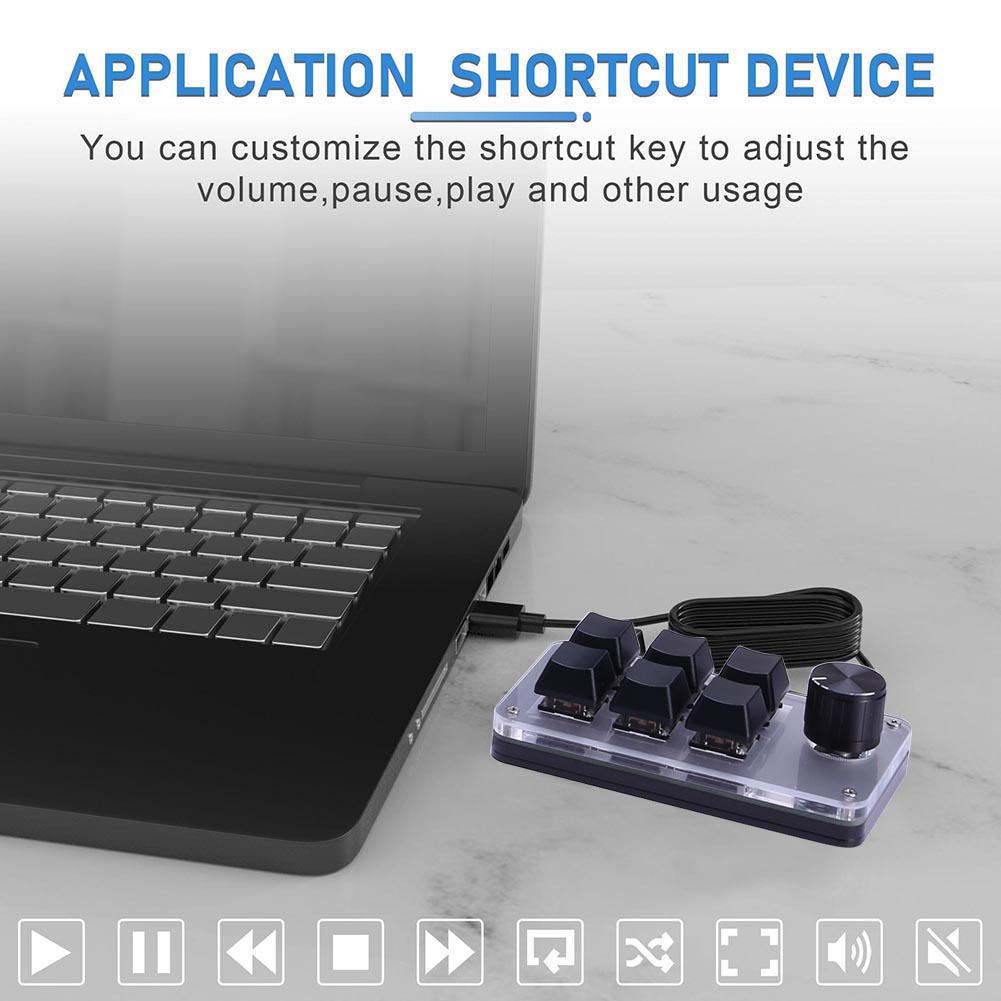 6키 1노브 한손 기계식 게이밍 키보드 핫스왑 RGB  - Gaming Keyboard 1 Hand 리뷰 및 가격