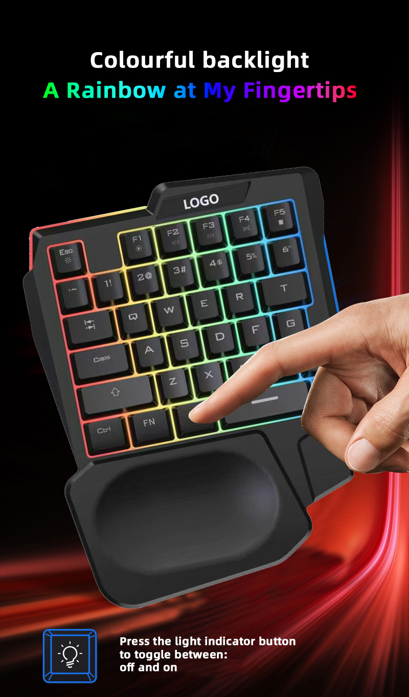 RGB 백라이트 원핸드 게이밍 키패드, 35개의 PUB - Gaming Keyboard Half 리뷰 및 가격