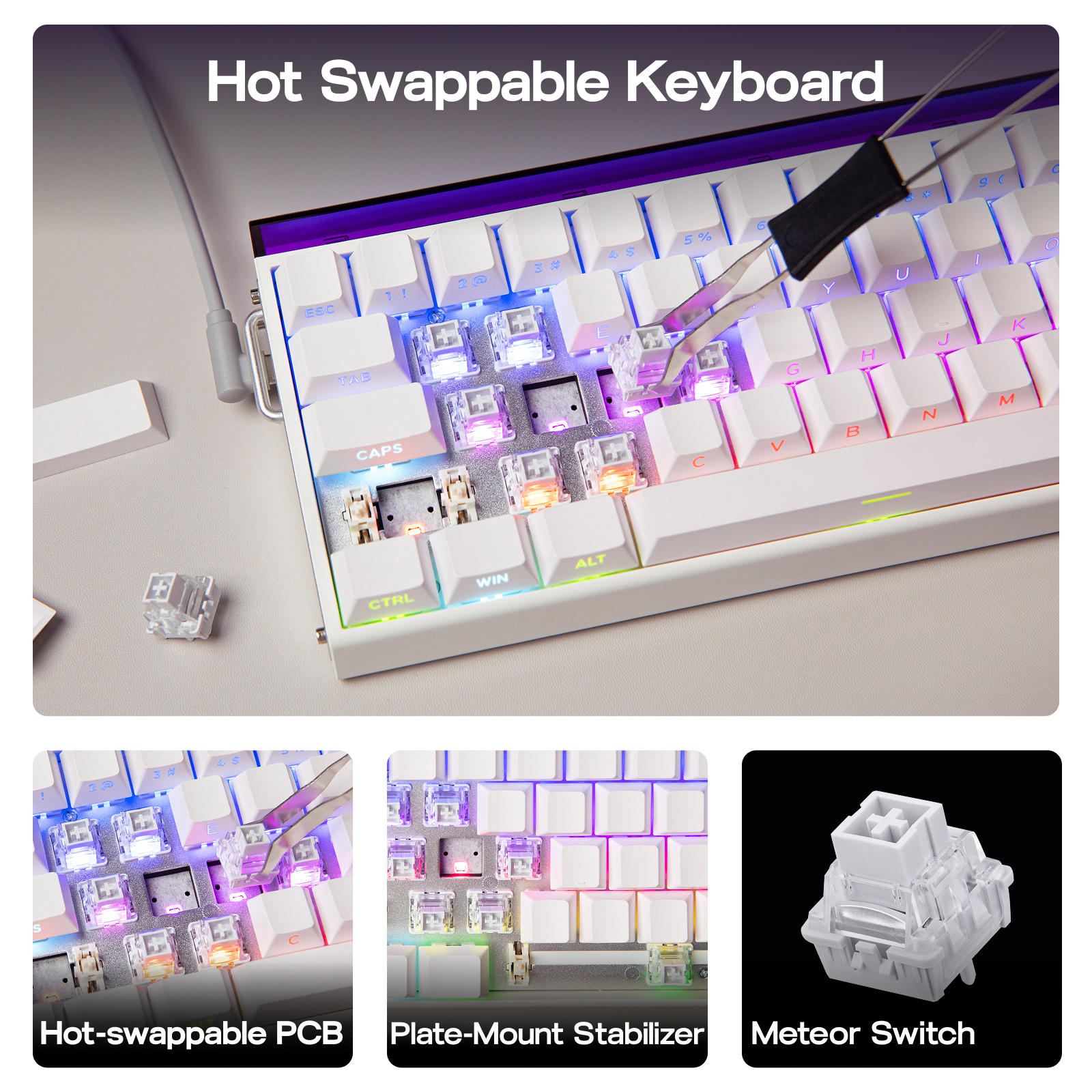 AULA Hero68 HE 65% ANSI QWERTY - Gaming Keyboard Hall Effect Switches 리뷰 및 가격