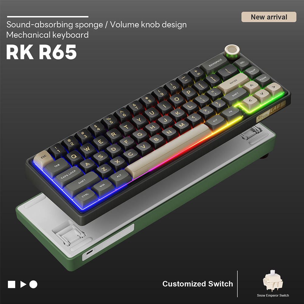 로얄 클러지 RK R65 브라질 포르투갈어 기계식 키보 - Gaming Keyboard Thocky 리뷰 및 가격