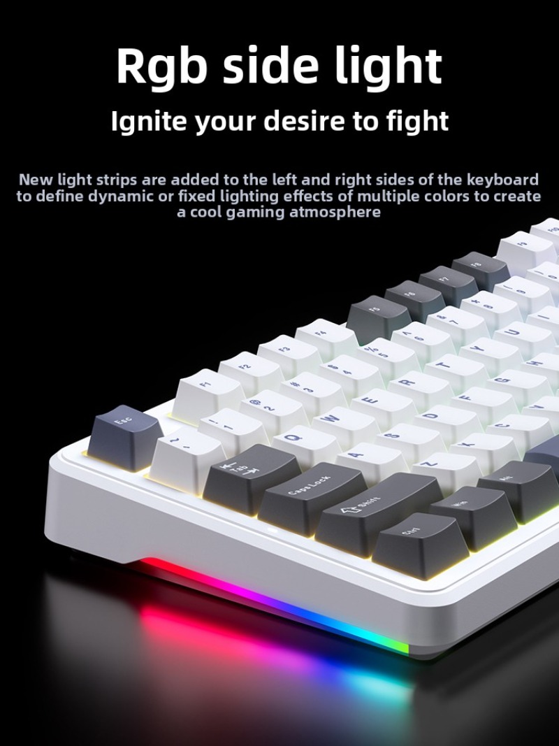 AULA F87 Pro 무선 기계식 키보드 사이드 프린 - Gaming Keyboard Thocky 리뷰 및 가격