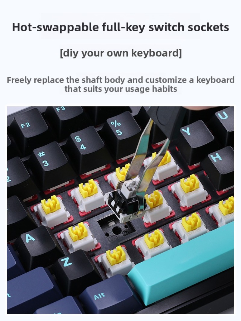 AULA F87 Pro 무선 기계식 키보드 사이드 프린 - Gaming Keyboard Thocky 리뷰 및 가격