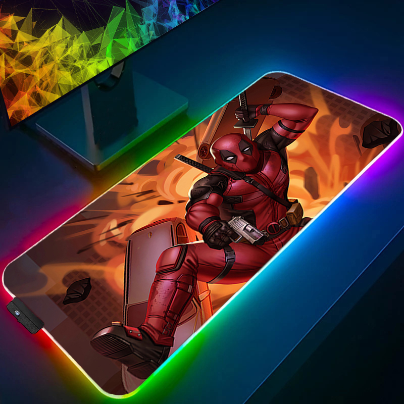LED 마우스 패드 게임용 백라이트 락 엣지 애니메이션 - Gaming Keyboard Easy To Clean 리뷰 및 가격