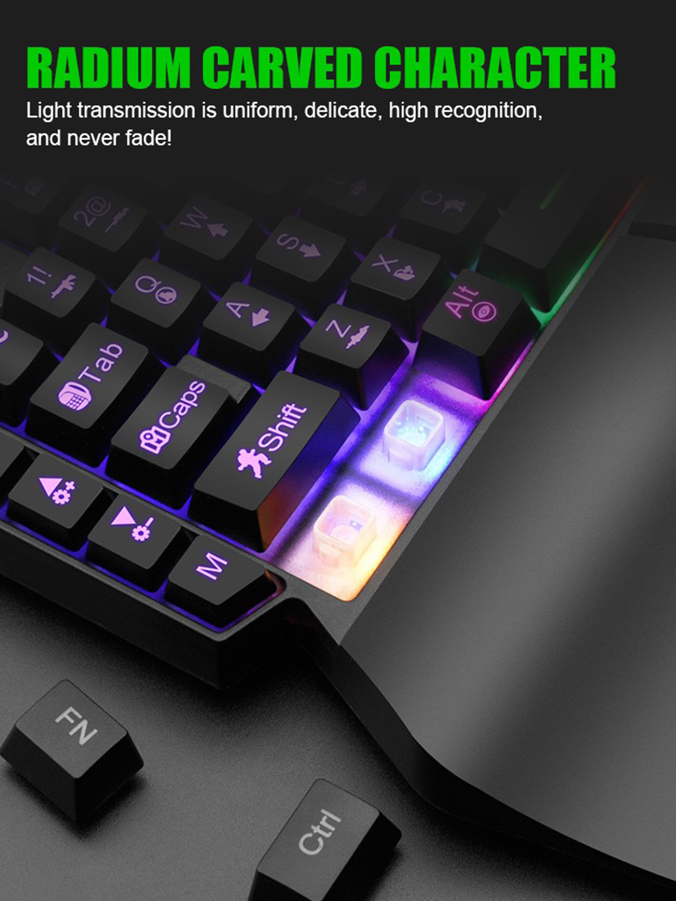 기계식 한 손으로 가벼운 게임 유선 키보드, 라듐 조각 - Gaming Keyboard 1 Hand 리뷰 및 가격
