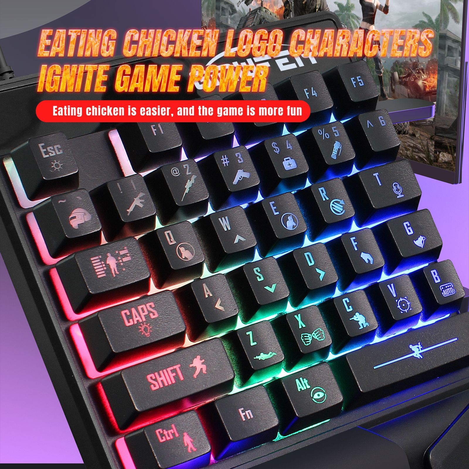 한 손으로 사용하는 게이밍 키보드, 35키 RGB 백라 - Gaming Keyboard Half 리뷰 및 가격