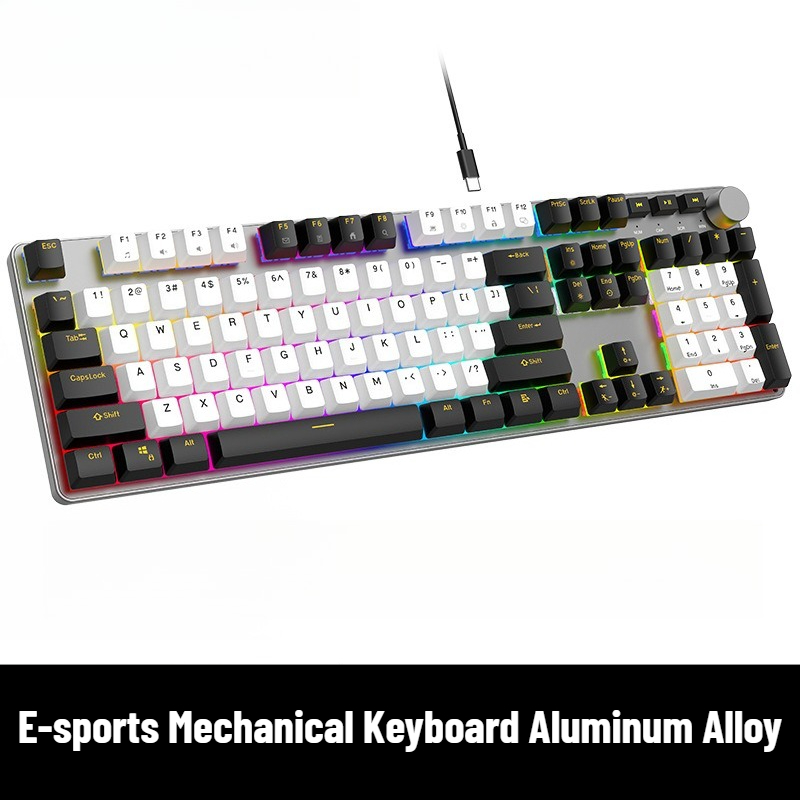 E-스포츠 기계식 키보드 알루미늄 합금 저소음 레드 스 - Gaming Keyboard No Noise 리뷰 및 가격