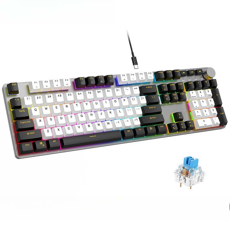 E-스포츠 기계식 키보드 알루미늄 합금 저소음 레드 스 - Gaming Keyboard No Noise 리뷰 및 가격