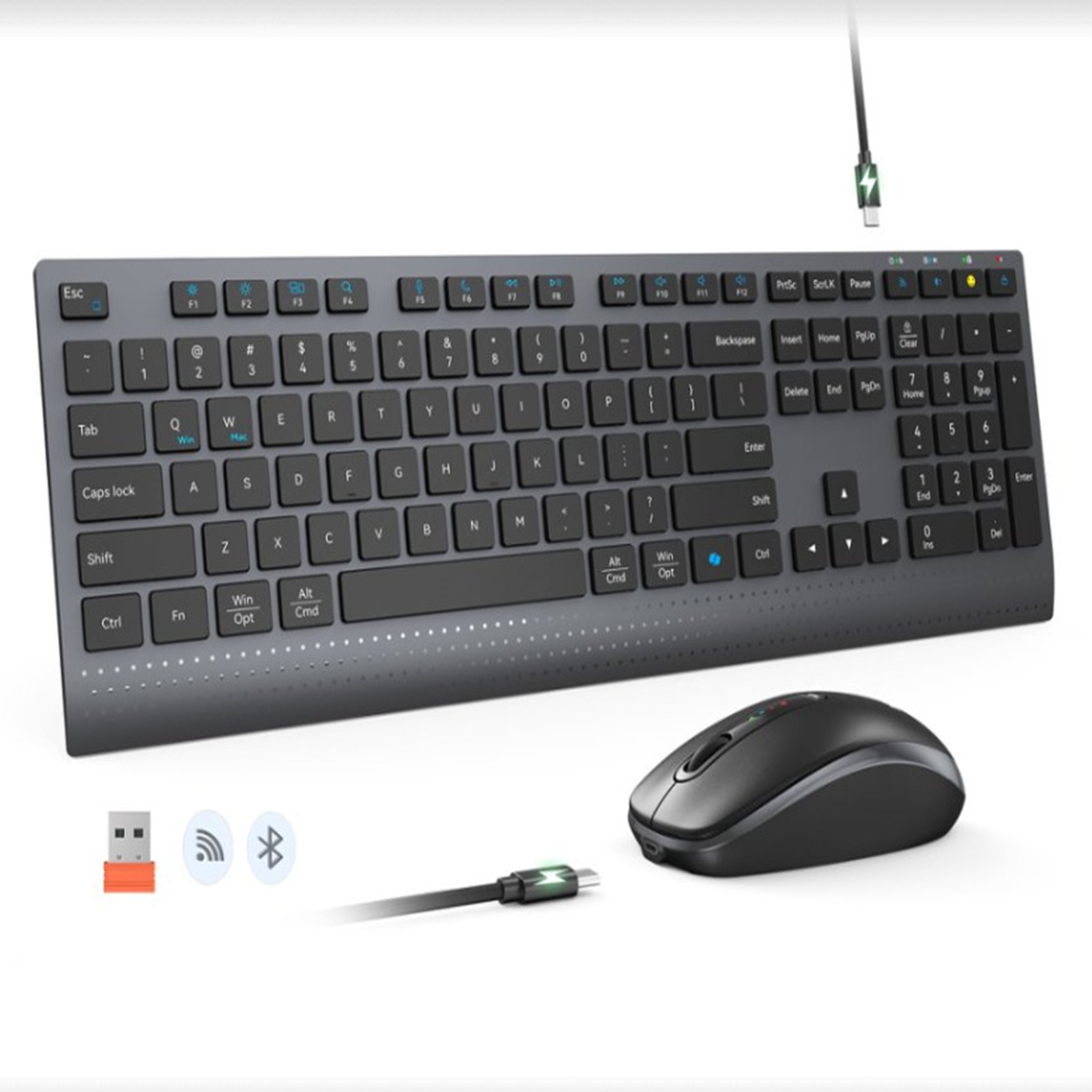 블루투스 2.4G 듀얼 모드 무선 풀사이즈 키보드 및  - Gaming Keyboard Mouse And Headset Combo 리뷰 및 가격