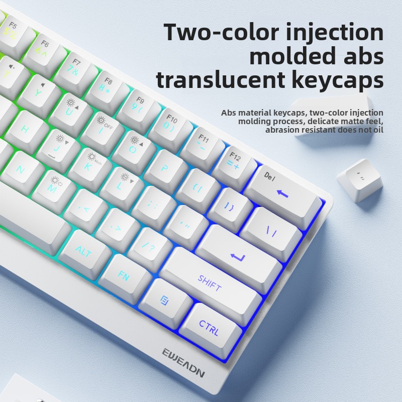 61키 무선 미니 키보드 블루투스+2.4G 유선 키보드 - Gaming Keyboard No Noise 리뷰 및 가격