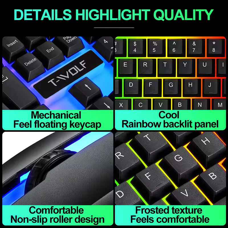 새롭게 출시된 HOT 게임 오피스 유니버설 라이트 유선 - Gaming Keyboard Mouse And Headset Combo 리뷰 및 가격